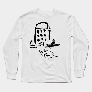 Building - Architecture Sketch Long Sleeve T-Shirt